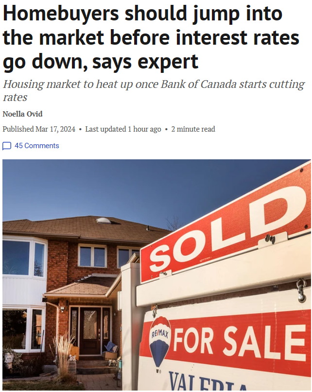 加拿大房价触底 专家建议买家在降息前迅速入市