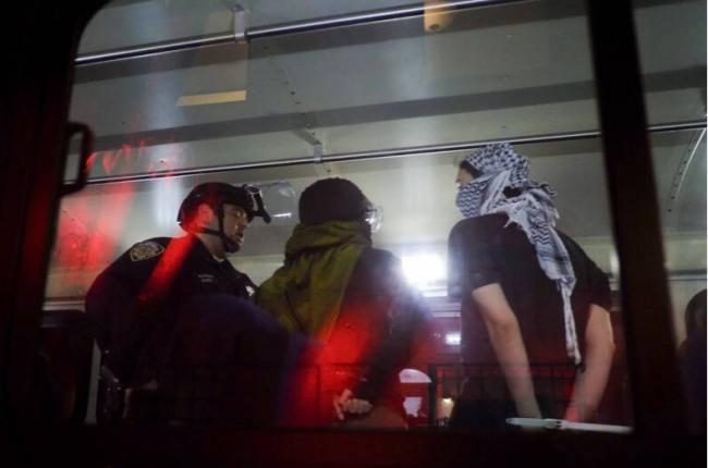 警方行动  哥大超50名示威者被捕