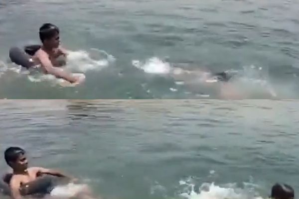 26岁哥溺水弟假装救援  3姊弟笑看他挣扎2分钟