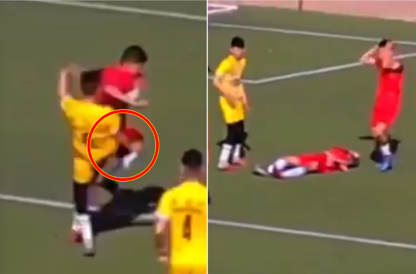 17岁足球员“遭一脚踢中腹部” 比赛中倒地身亡