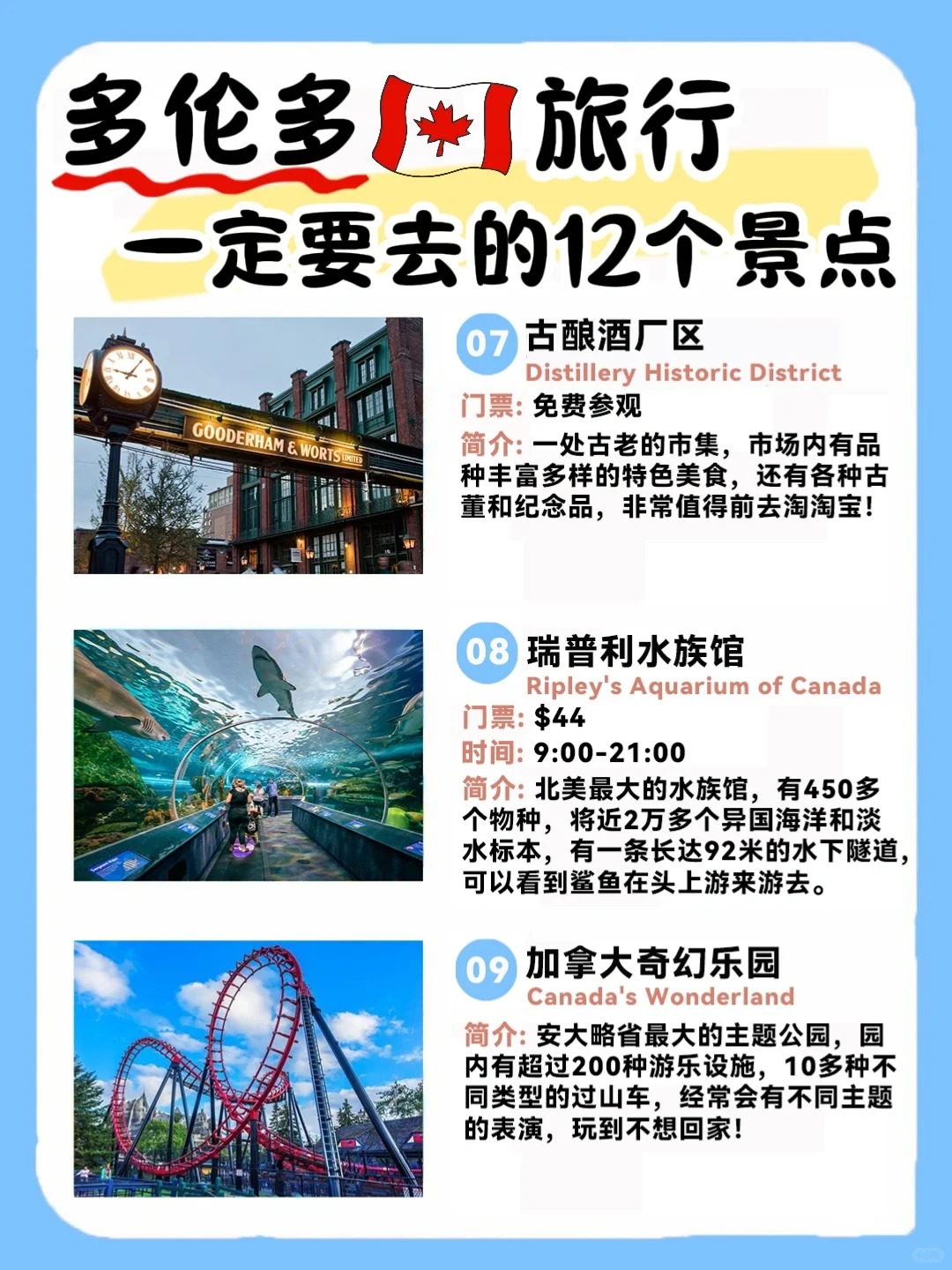 旅行攻略 | 第1次去多伦多不能错过的宝藏地