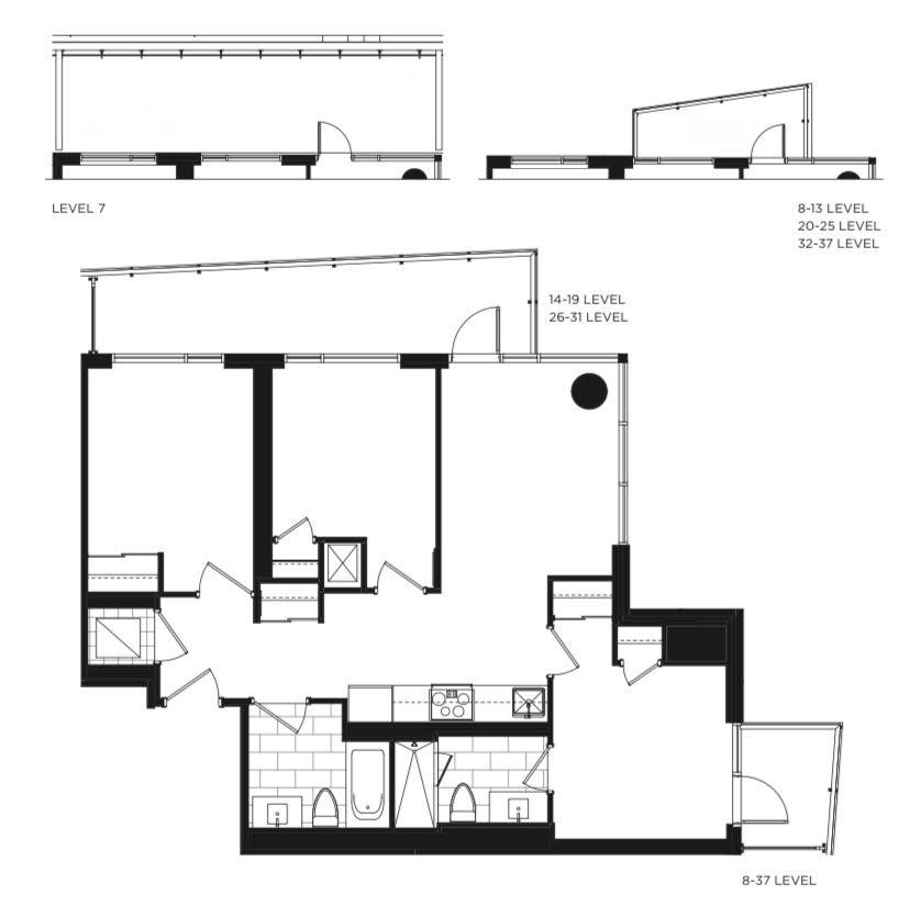 北约克中心区高层豪华公寓楼花亏损转让.