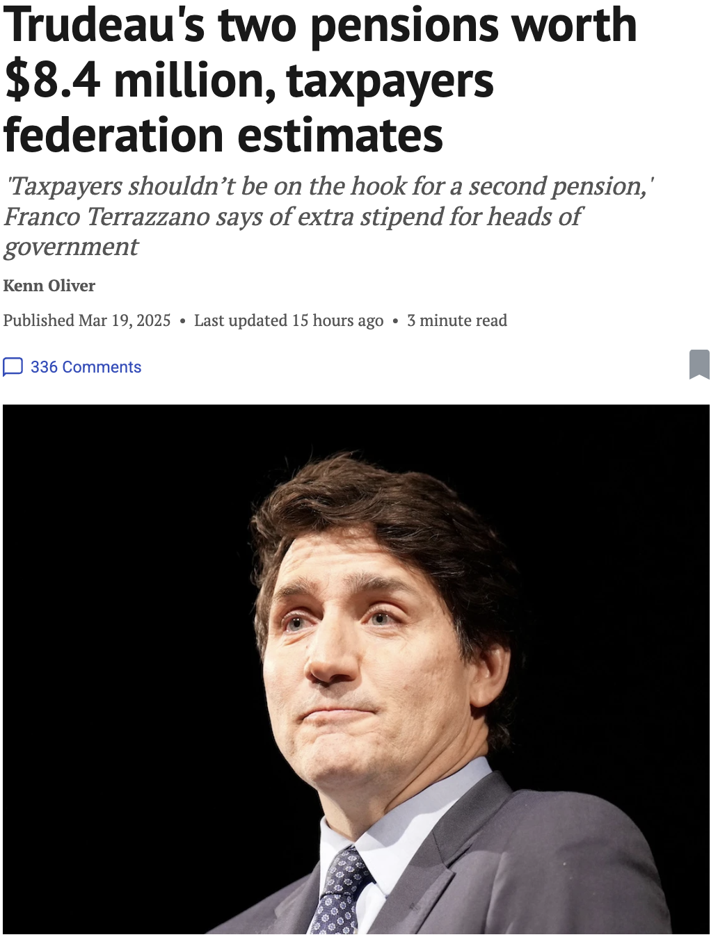 惊! 特鲁多可领840w退休金! 卸任第一天直接跑去买买买