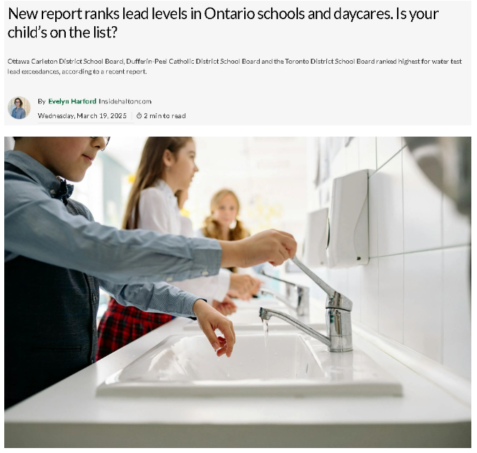 惊爆! 安省一半中小学校的水质检测发现铅含量超标！黑名单公布！ ...