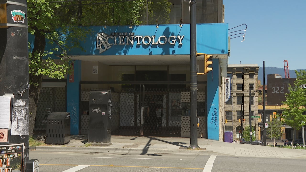 Vancouver's Church of Scientology building on West Hastings Street near Homer Street.