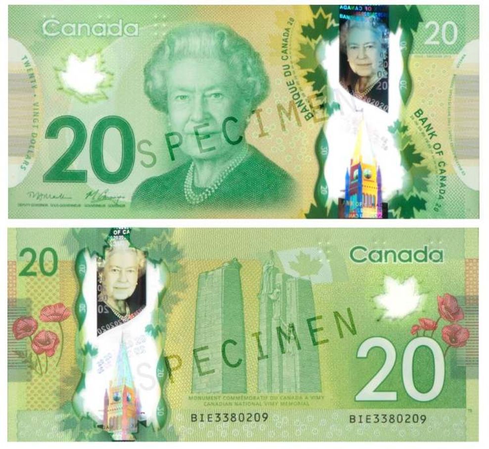 2011 canada $20 bank note