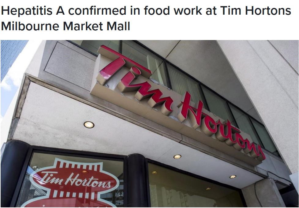 加拿大Tim Hortons又出事: 爆发甲肝疫情! 传播13天, “粪口传播“吓惨网友 ...