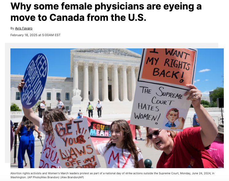 她们在害怕什么? 大量美国女医生考虑北上加拿大!