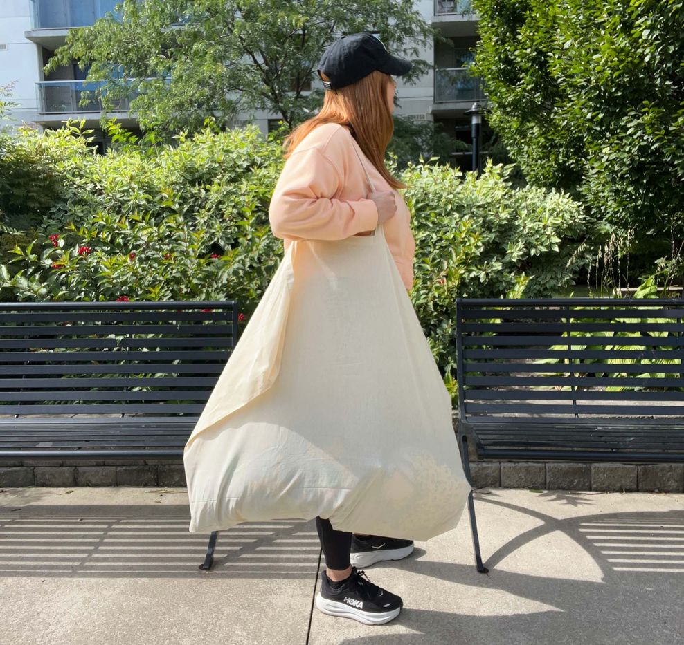 extra large MUJI tote bag