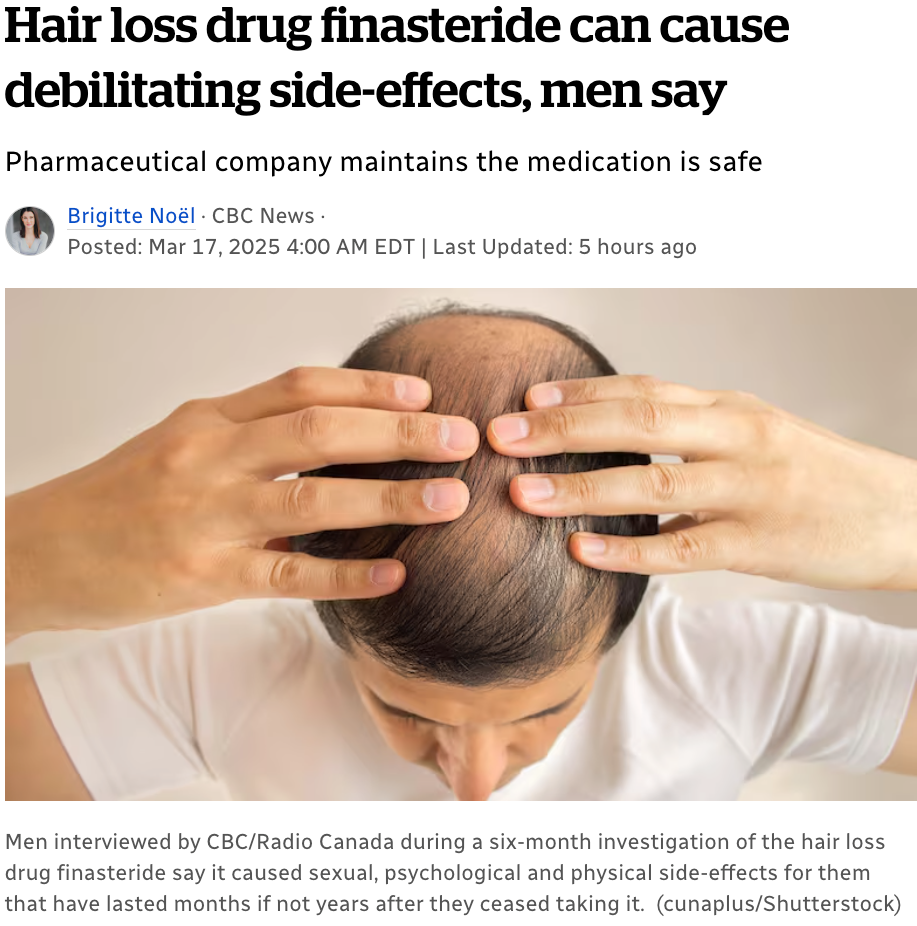 悲剧！加拿大男子担心脱发服用这种药后自杀，母亲悲痛欲绝 ...