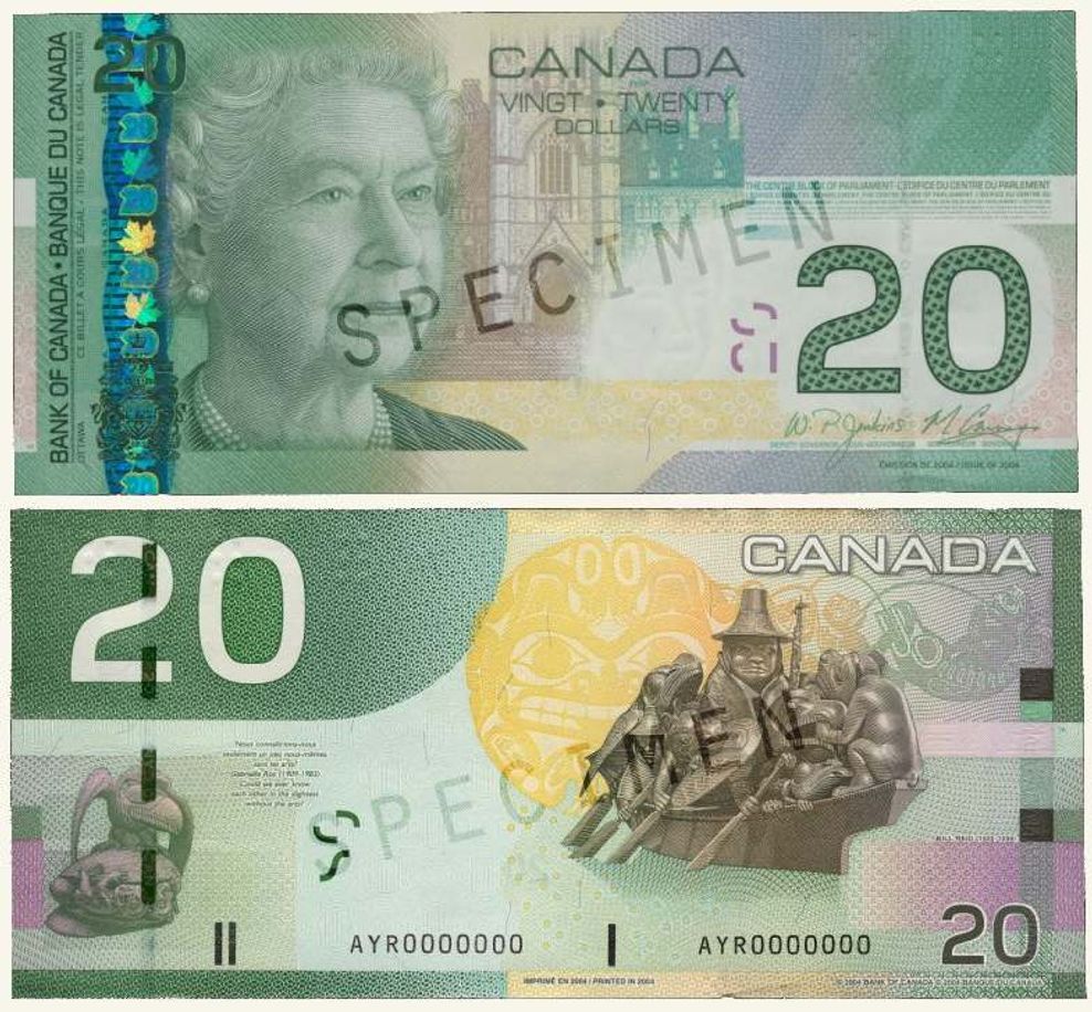 canada 20 dollar bill