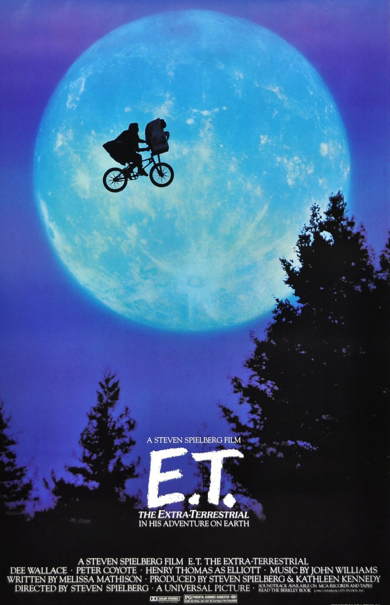 "E.T The Extra Terrestrial" Spielbergs Classic Family Movie Poster Various Sizes