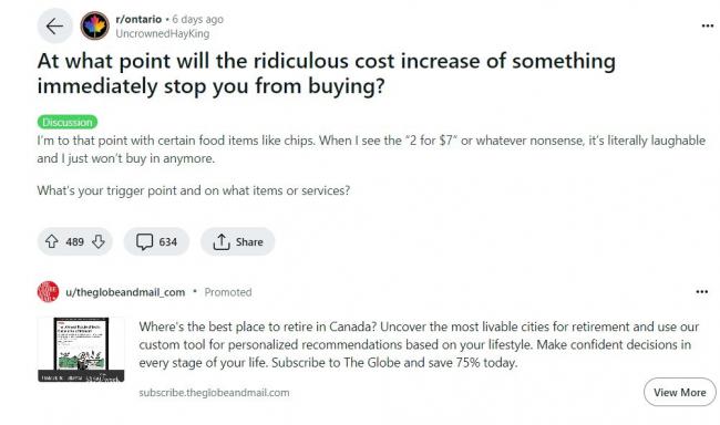 拒绝高物价 加拿大人率先不买这些杂货