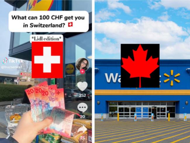 加拿大沃尔玛和全球杂货最贵国家瑞士相比如何