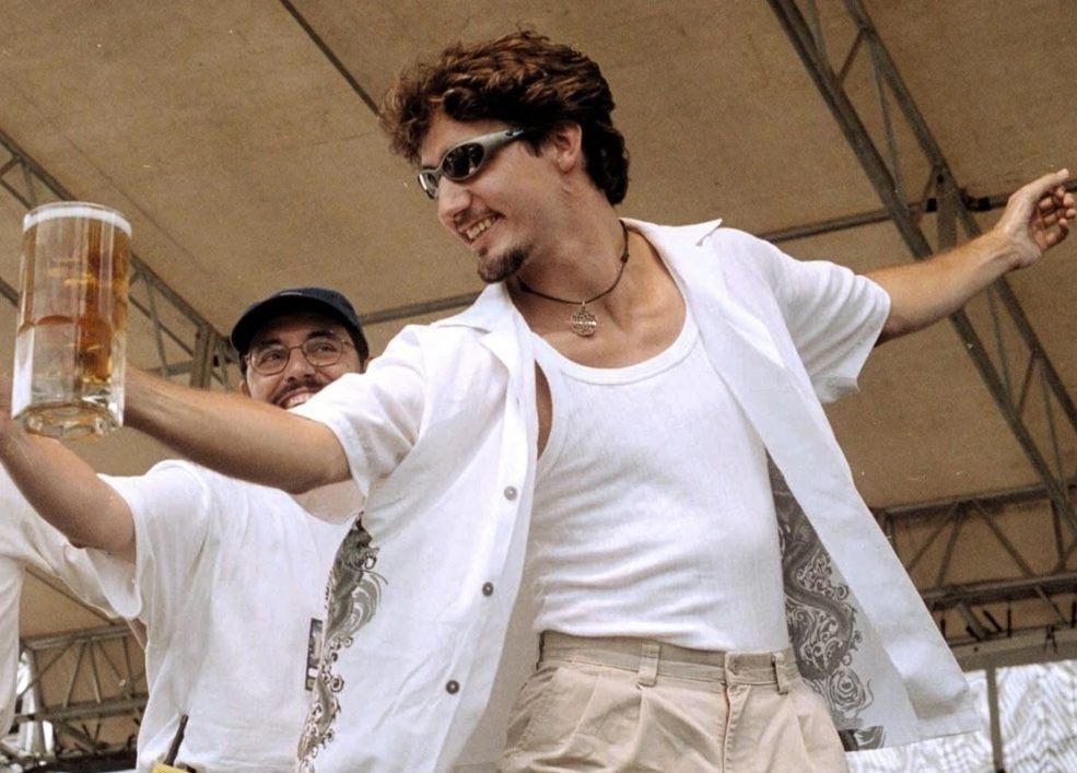 Justin Trudeau in Creston, B.C. in 2000.