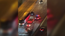 西行Gardiner发生两车相撞事故，造成1人重伤