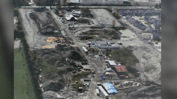 aerial view of the Pickton farm