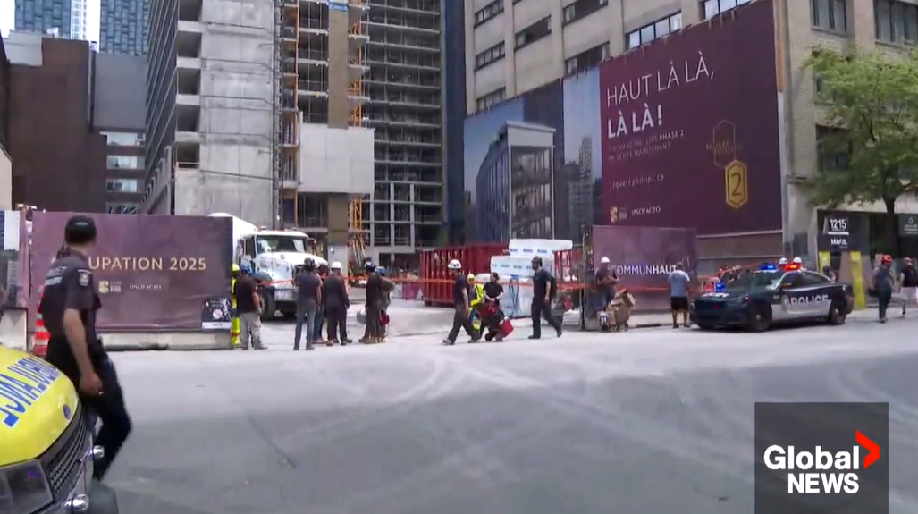 魁北克建筑工人设备掉落砸中身亡，调查正在进行中