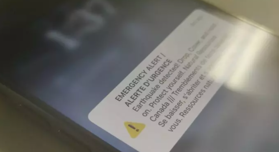 BC地震追踪：为何有些手机没有收到警报？