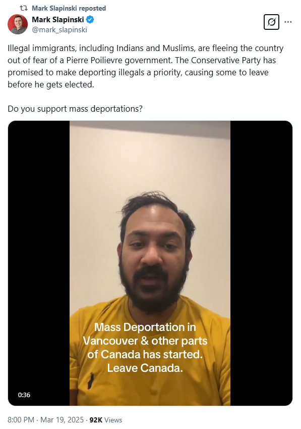 “加拿大不会放过你“!印度小伙警告同胞:大规模驱逐已开始!赶紧溜! ...
