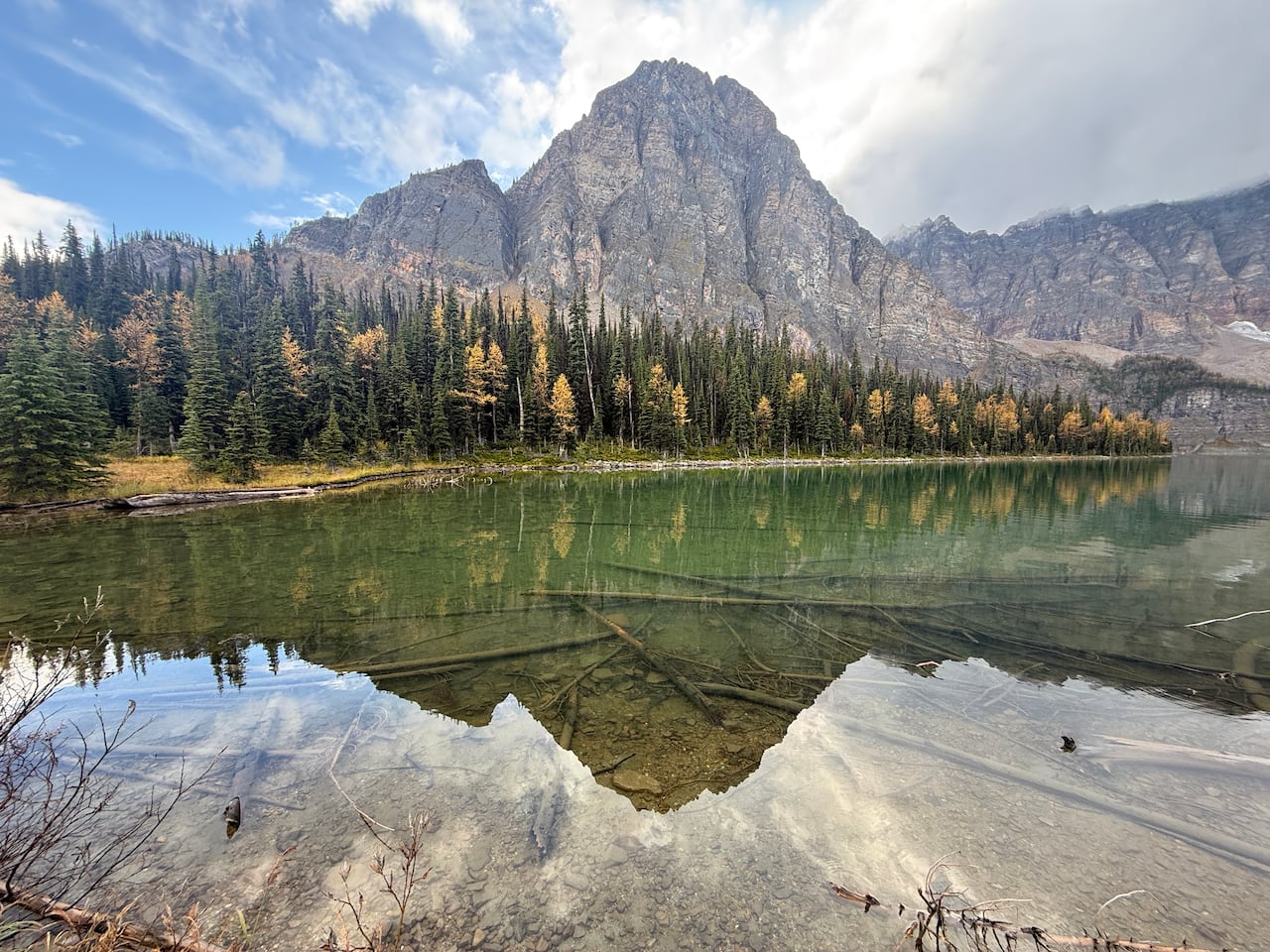 An alpine lake.