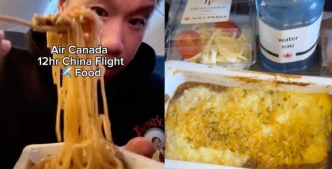 好吃吗！加拿大华裔小哥去中国旅游：给飞机餐打几分呢！