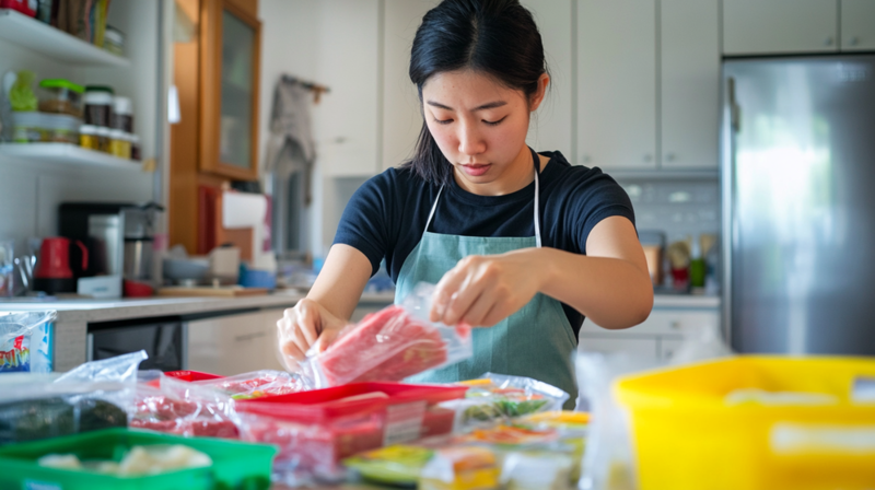 一顿冻10斤饭 中国打工人开始自制预制菜(组图)
