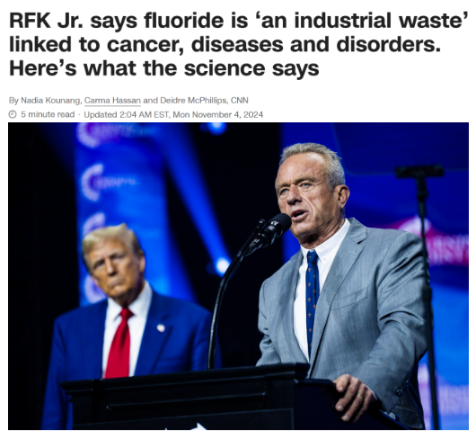 川普表示:上台后 将停止在美国自来水中加氟(组图)