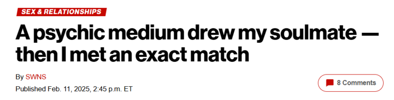 妹纸找神婆画下未来伴侣的样子 网友奔现后感叹神了