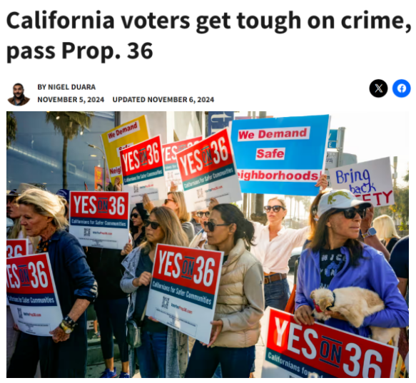 零元购免罪时代结束!加州36号提案 正式通过(图)