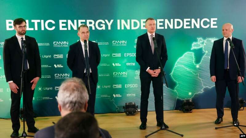 波罗的海三国切断与俄国电网连接 将与欧盟联网(图)