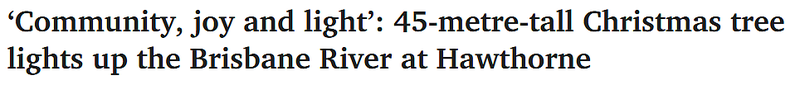 澳洲民宅后院点亮巨大圣诞树:高45米,看呆路人...(组图)