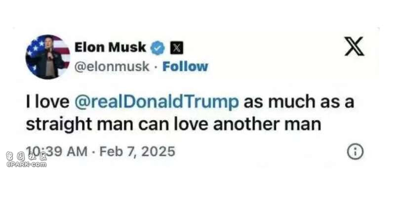 马斯克公开示爱 特朗普回应:第一夫人会没事的(图)