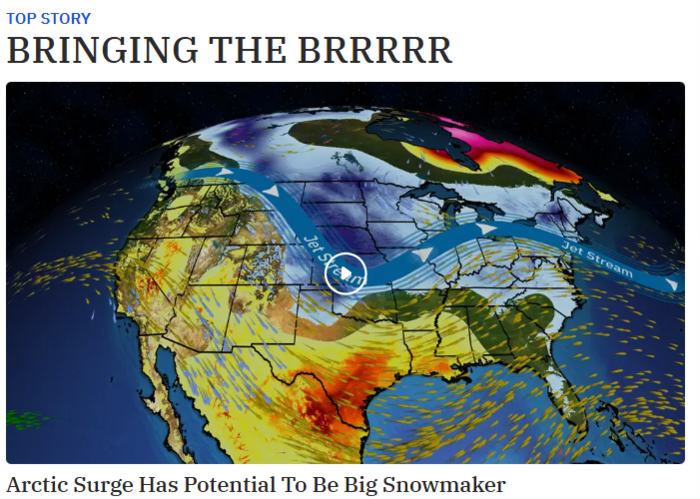 极地漩涡袭向美国 30州气温速冻 迎十年来最寒冷月