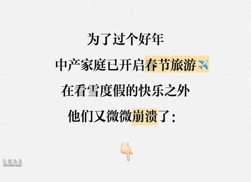 第一批过年旅游的中产家庭 微微崩溃在路上(组图)