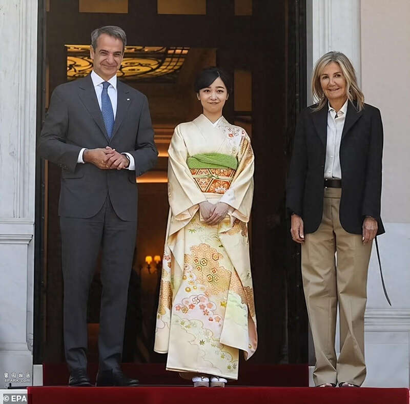 日本公主到访希腊,温婉清新,被赞“东方戴安娜”(图)