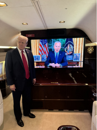 外媒：拜登就退出竞选发表全国电视讲话，特朗普幕僚晒“特朗普与拜登合影” ...