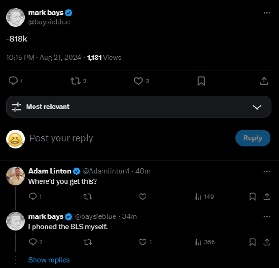 跳预言家？美国3月非农总人数下修81.8万 有网友声称打电话提前拿到数据 ...