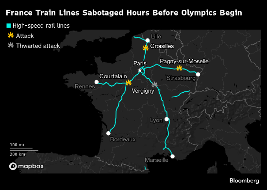 法国预计铁路系统周一恢复正常 称应可较快查明破坏行动的肇事者 ...