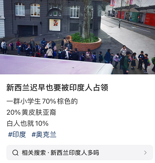 华人新西兰第3大族裔地位不保 将更多印度人和华人通婚