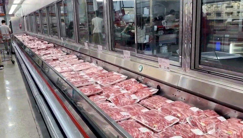 好市多牛肉区种类丰富。 （记者朱敏梓／摄影）