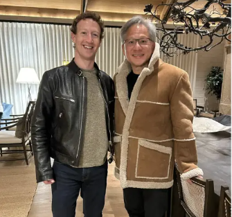 黄仁勋扎克伯格谈AI  现场一个举动掀高潮