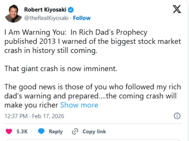 史上最大规模的崩盘“迫在眉睫”