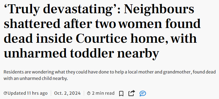 一天4起!大多民宅再爆血案: 母女横尸家中 1岁幼童在场