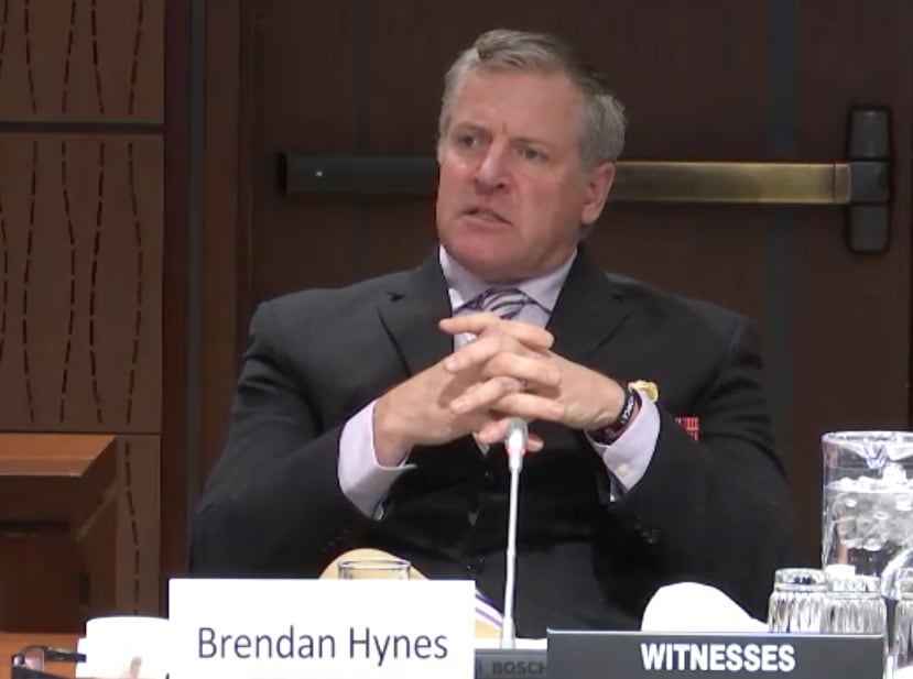 During a veterans affairs committee meeting in the House of Commons in October 2025, veteran Brendan Hynes shared his experience suffering from debilitating symptoms and thoughts of suicide after years of exposure to bomb blasts on his military tours