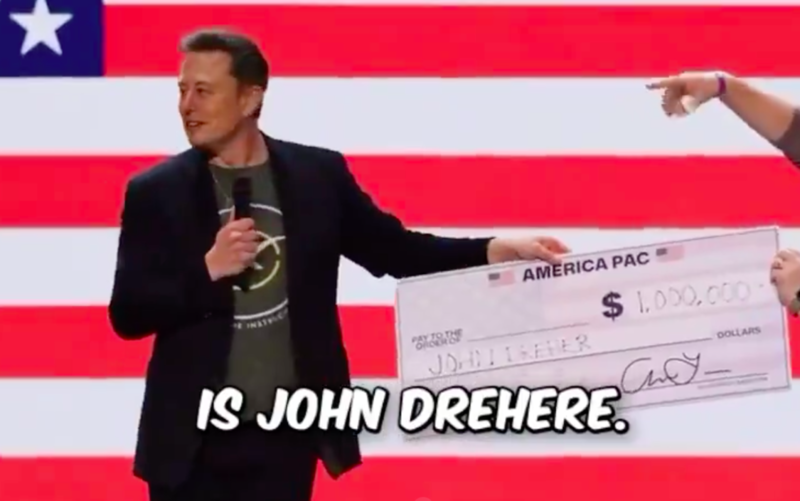 马斯克宣布随机向选民发100万美元,直到大选日(组图)