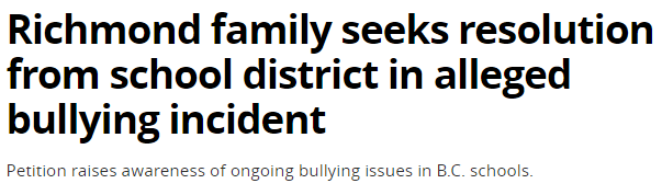 华人父控诉 女儿遭踢脸欺凌 妻子被骂 校方竟不作为