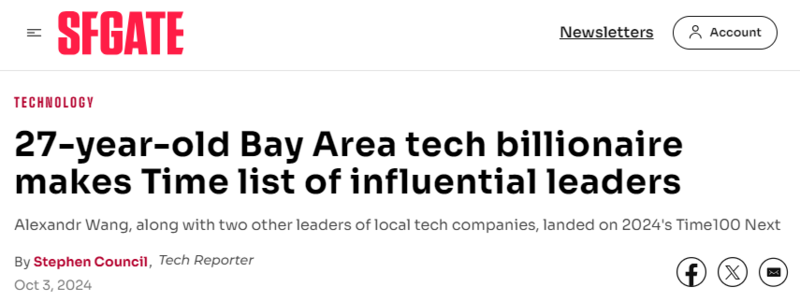 27岁华裔亿万富翁荣登《时代》最具影响力榜单(图)