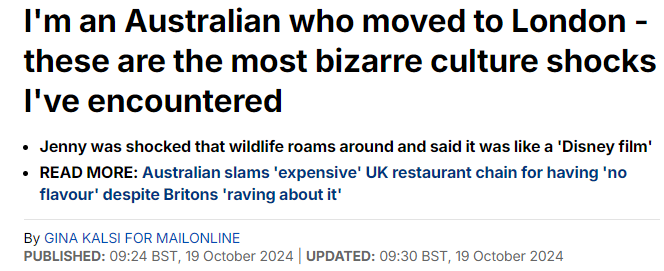 澳华女移居英国数月:澳洲赢太多 只这个全面落后(组图)