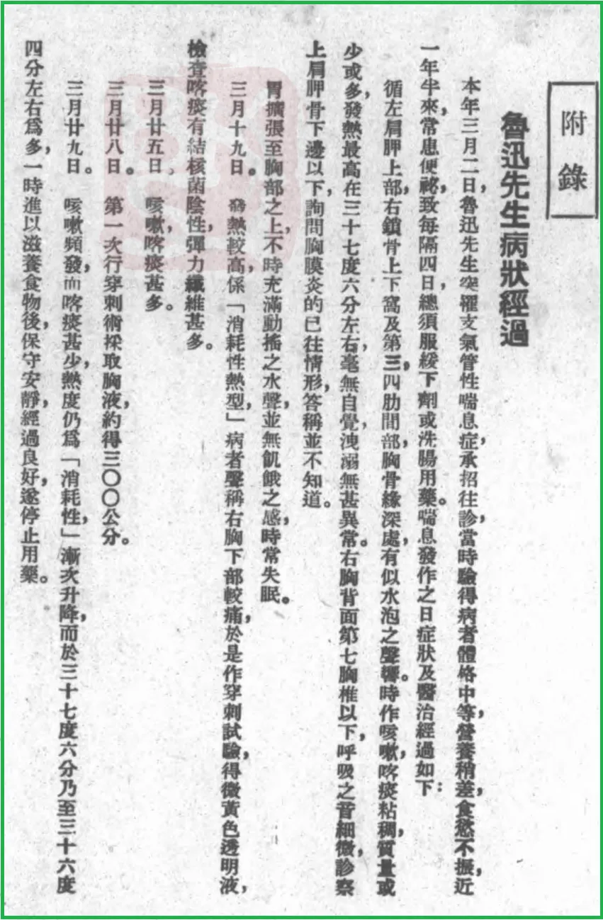鲁迅的最后24小时